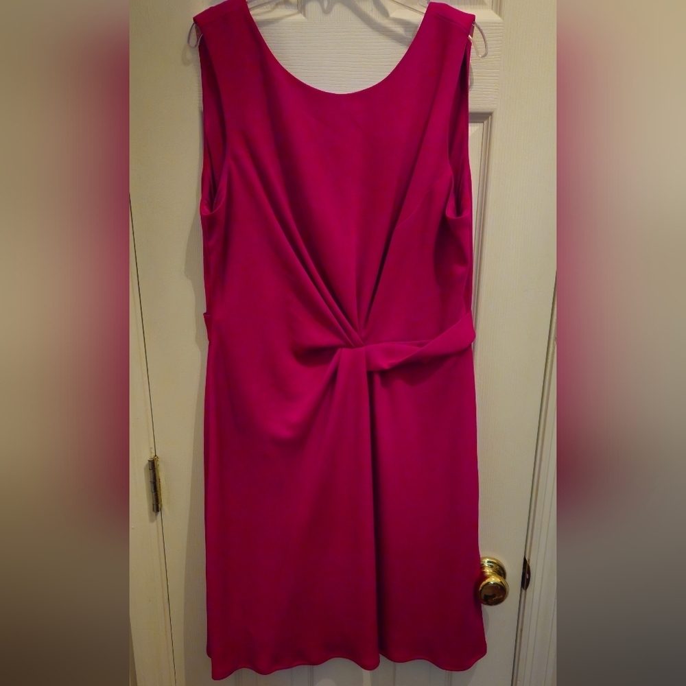 Donna Ricco Fuchsia Midi Dress - Size 12